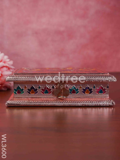Meenakari Dry Fruit Box - Copper Finish - WL3600