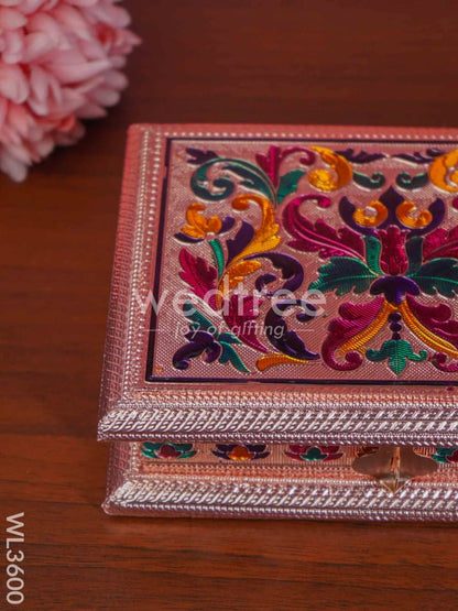 Meenakari Dry Fruit Box - Copper Finish - WL3600