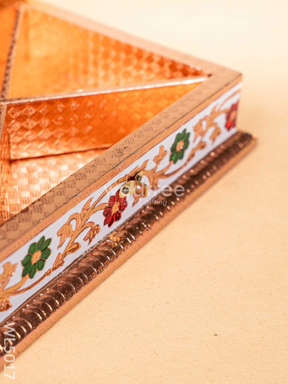 Meenakari Dry Fruit Box - Copper - WL5017