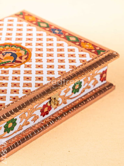 Meenakari Dry Fruit Box - Copper - WL5017
