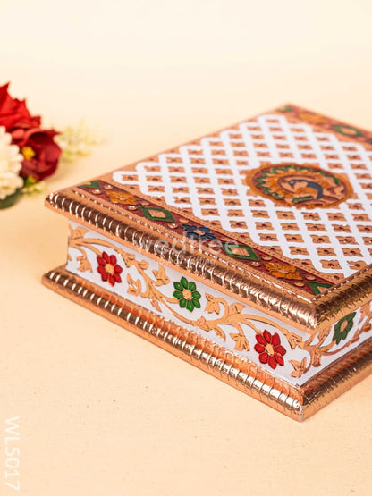 Meenakari Dry Fruit Box - Copper - WL5017