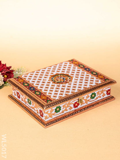 Meenakari Dry Fruit Box - Copper - WL5017