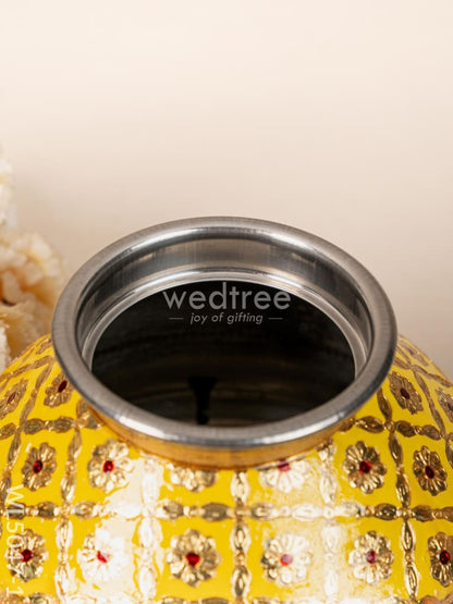 Meenakari Kudam - 7 inch - Yellow - WL5047-1