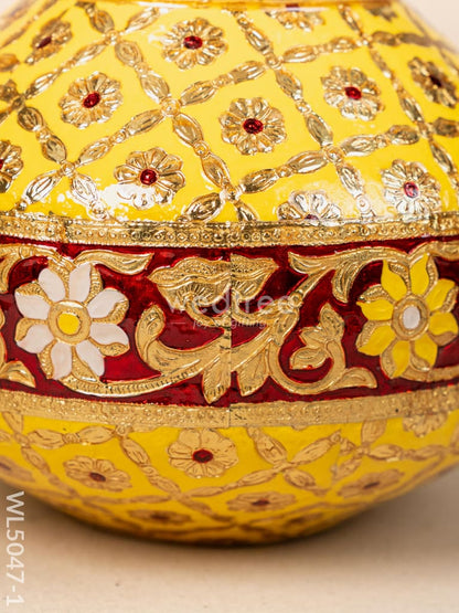 Meenakari Kudam - 7 inch - Yellow - WL5047-1