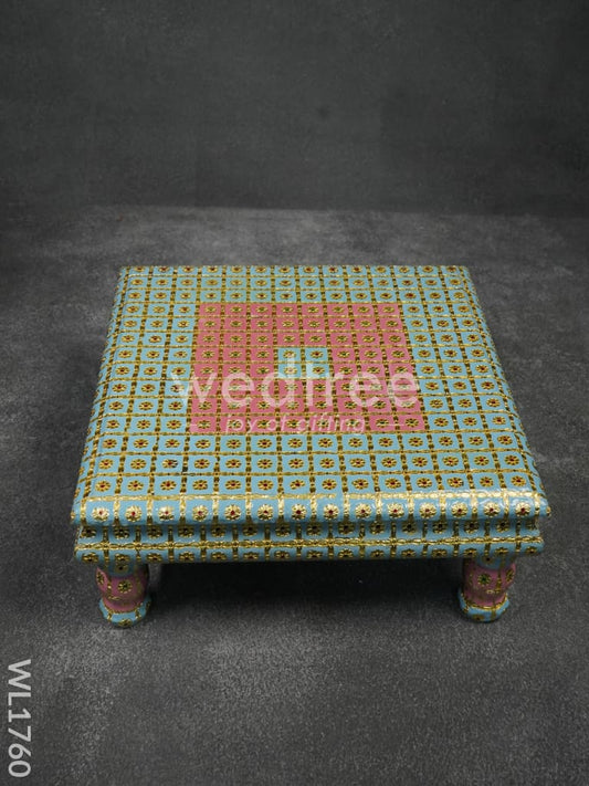 Meenakari Manai (15x15) Gold Finish - WL1760