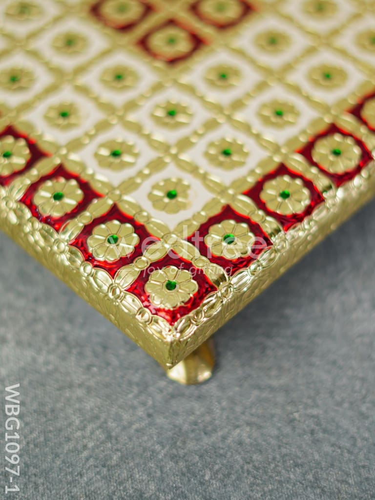 Meenakari Manai - 8x8 inch - WBG1097