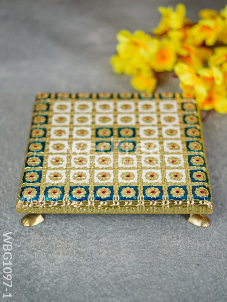 Meenakari Manai - 8x8 inch - WBG1097