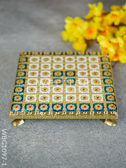 Meenakari Manai - 8x8 inch - WBG1097