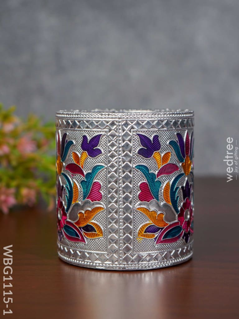 Pen Stand With Floral Design - Wbg1115
