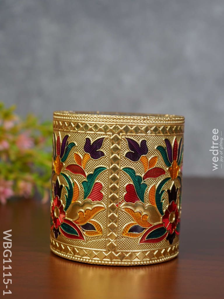 Pen Stand With Floral Design - Wbg1115