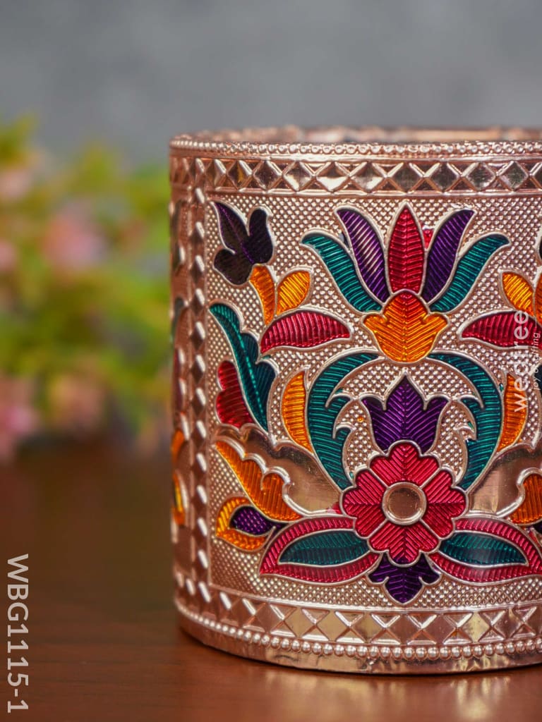Pen Stand With Floral Design - Wbg1115