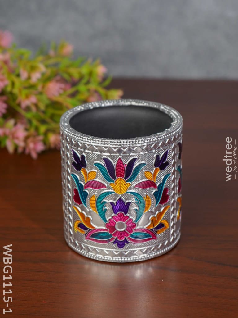 Pen Stand With Floral Design - Wbg1115