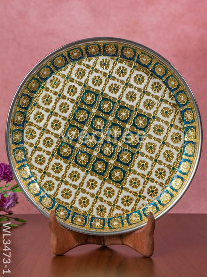 Meenakari Plate - 10 inch - WL3473