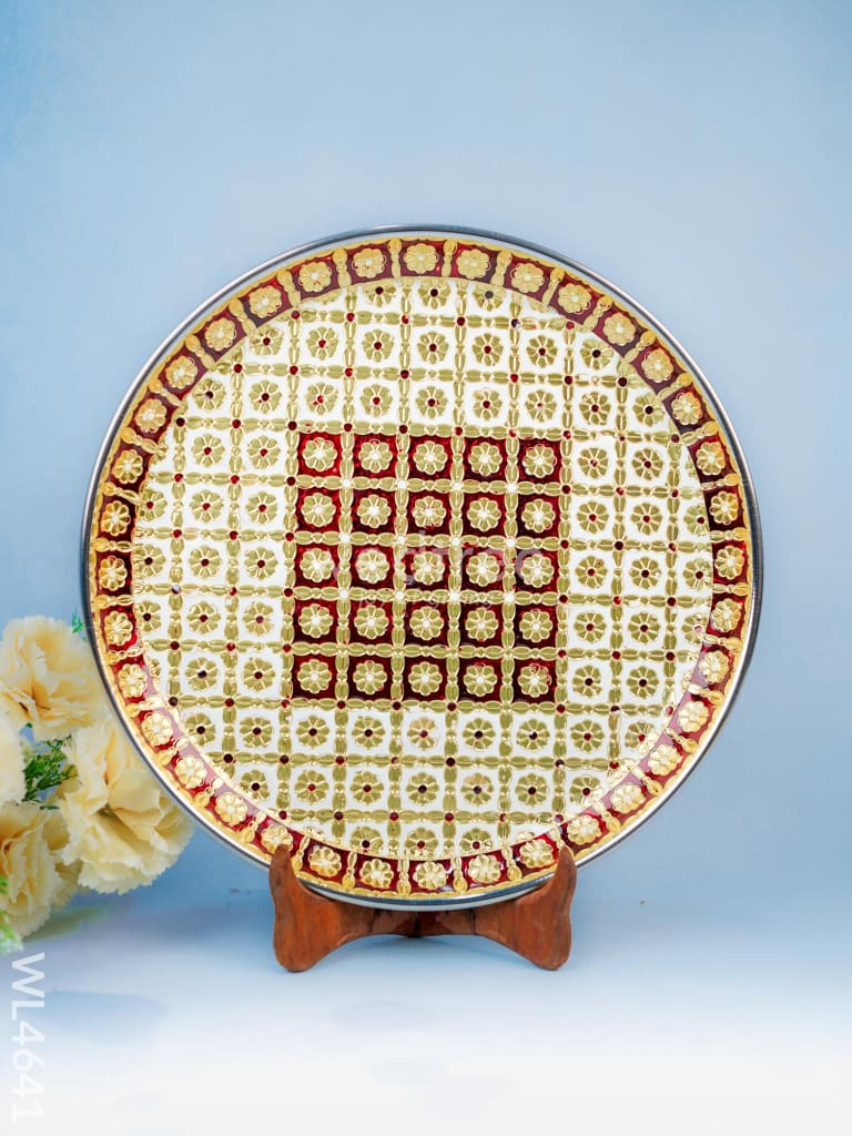 Meenakari Plate - 12 Inch - WL4641