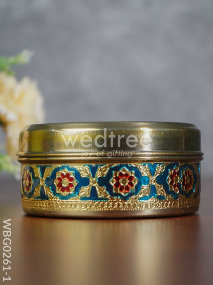 Meenakari Poori Box - 4 inch - WBG0261