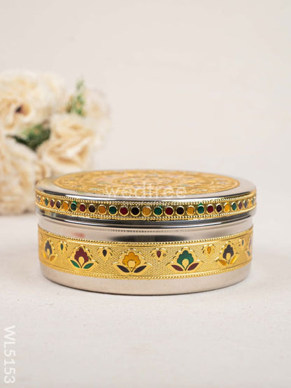 Meenakari Poori Box - 7 inch - WL5153