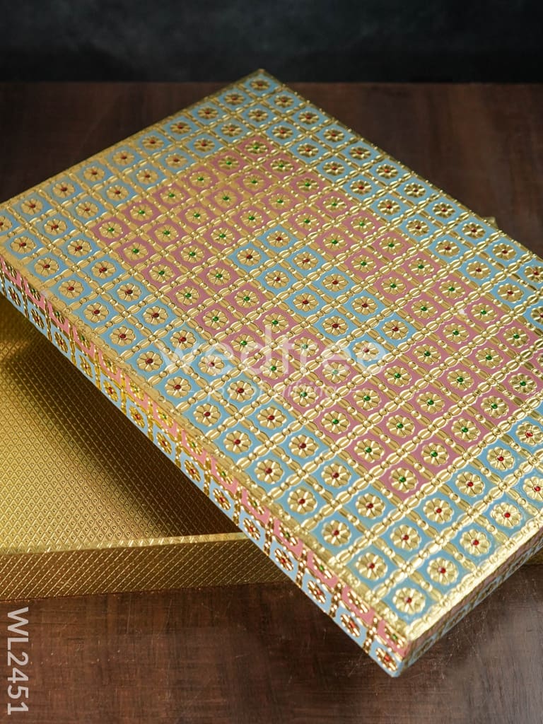 Meenakari Saree Box - WL2451