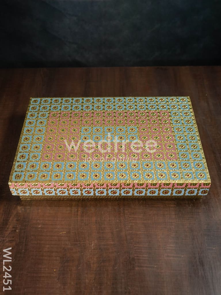Meenakari Saree Box - WL2451