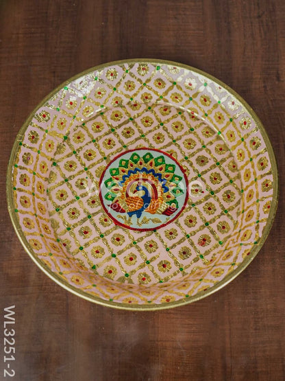 Meenakari Thambaalam Plate - WL3251