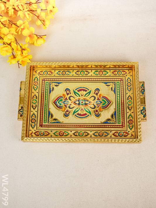 Meenakari Tray - 10 inch - WL4799