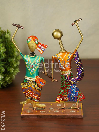Metal Dandiya Couple - WL3791