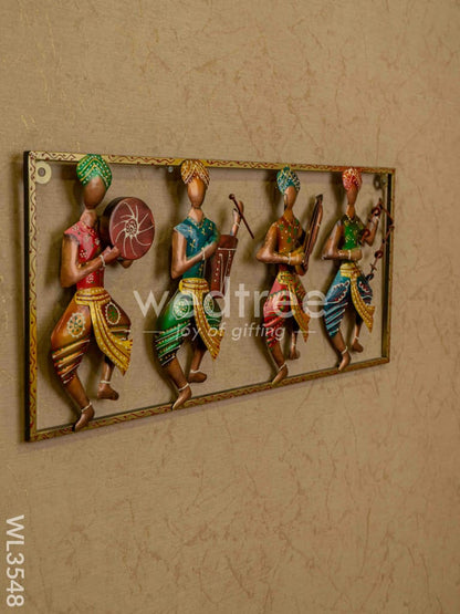 Metal Decor 4 Musicians Wall Hanging - WL3548