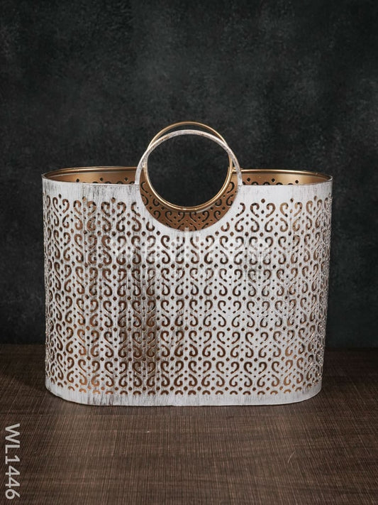 Metal Décor Basket -Small - WL1446