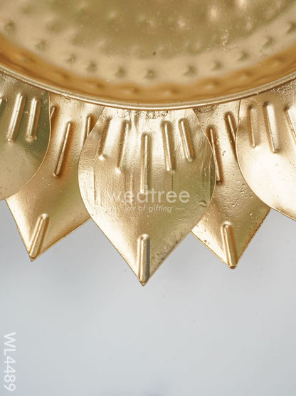 Metal Decor Lotus Urli - Set of 3 - WL4489