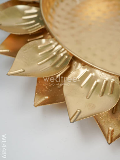 Metal Decor Lotus Urli - Set of 3 - WL4489