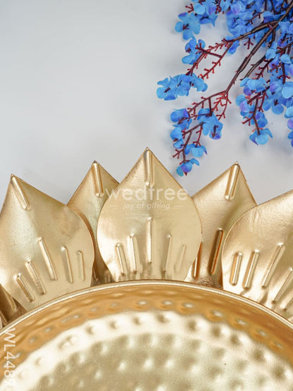Metal Decor Lotus Urli - Set of 3 - WL4489