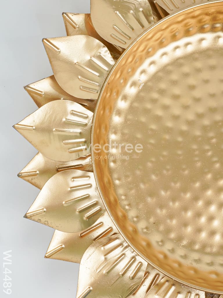 Metal Decor Lotus Urli - Set of 3 - WL4489