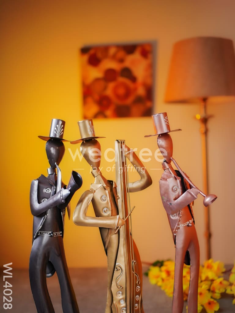 Metal Decor Musicians - Set of 3 - WL4028
