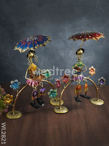 Metal Décor Showpiece - Set of 2 - WL2821