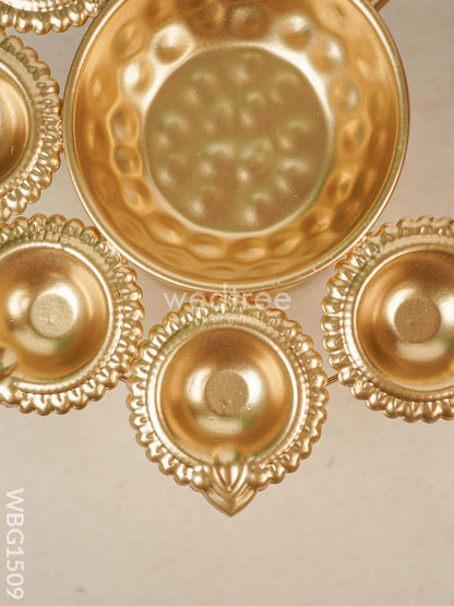 Metal Decor Urli Diya - WBG1509