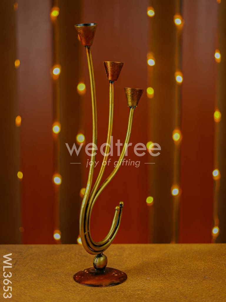 Metal Decorative Candle Holder - WL3653