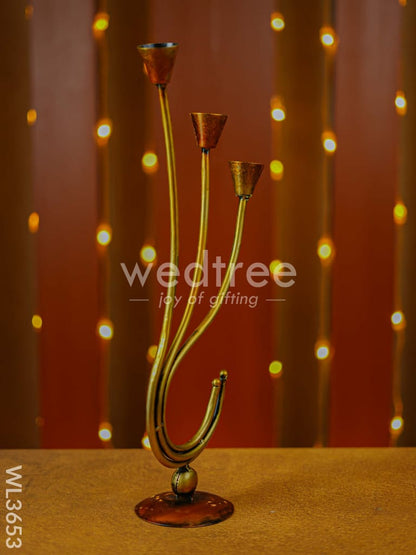 Metal Decorative Candle Holder - WL3653
