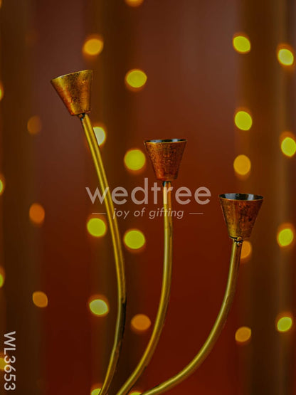 Metal Decorative Candle Holder - WL3653