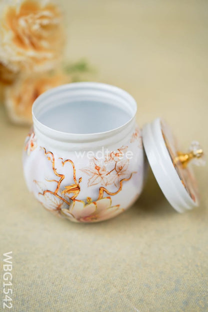 Metal Dry Fruit Jar with Lid - WBG1542