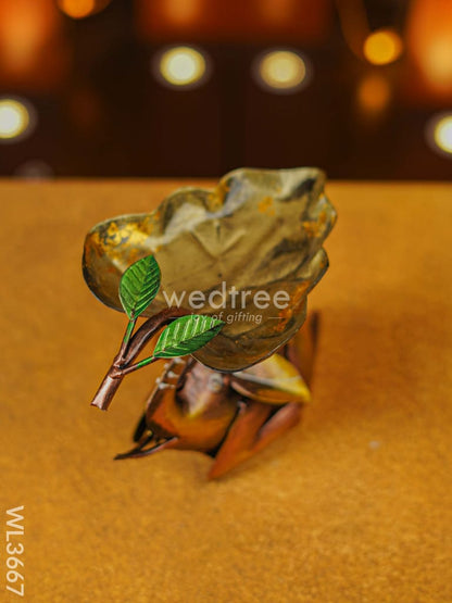 Metal Elephant Leaf Tray - WL3667