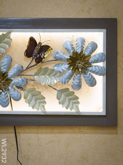 Metal Floral Wall Hanging Frame - WL2932