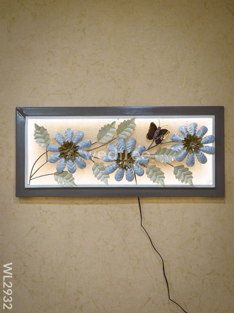 Metal Floral Wall Hanging Frame - WL2932
