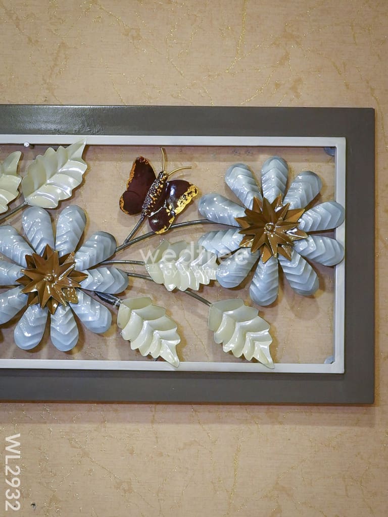 Metal Floral Wall Hanging Frame - WL2932
