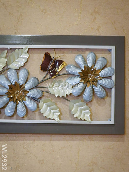 Metal Floral Wall Hanging Frame - WL2932