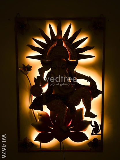 Metal Ganesha Wall Decor - WL4676