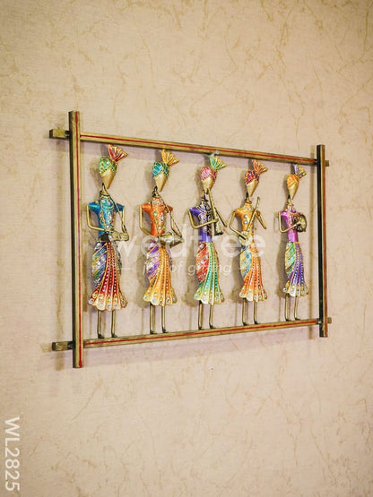 Metal Hand Painted Musicians on Frame - WL2825