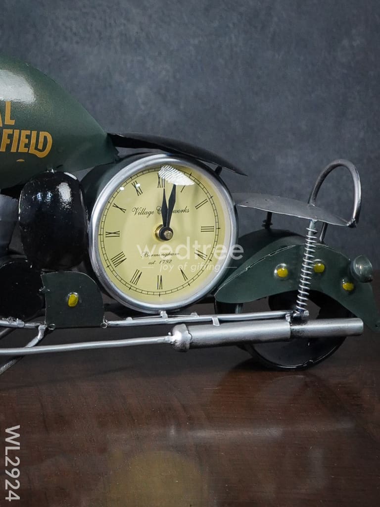 Metal Handpainted Bike with Clock - WL2924