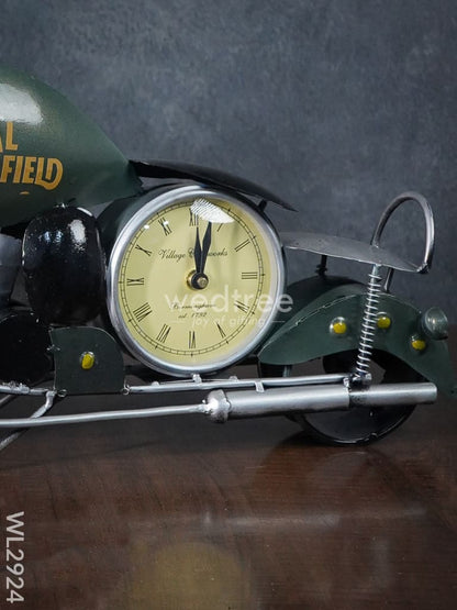 Metal Handpainted Bike with Clock - WL2924
