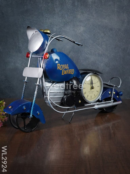 Metal Handpainted Bike with Clock - WL2924