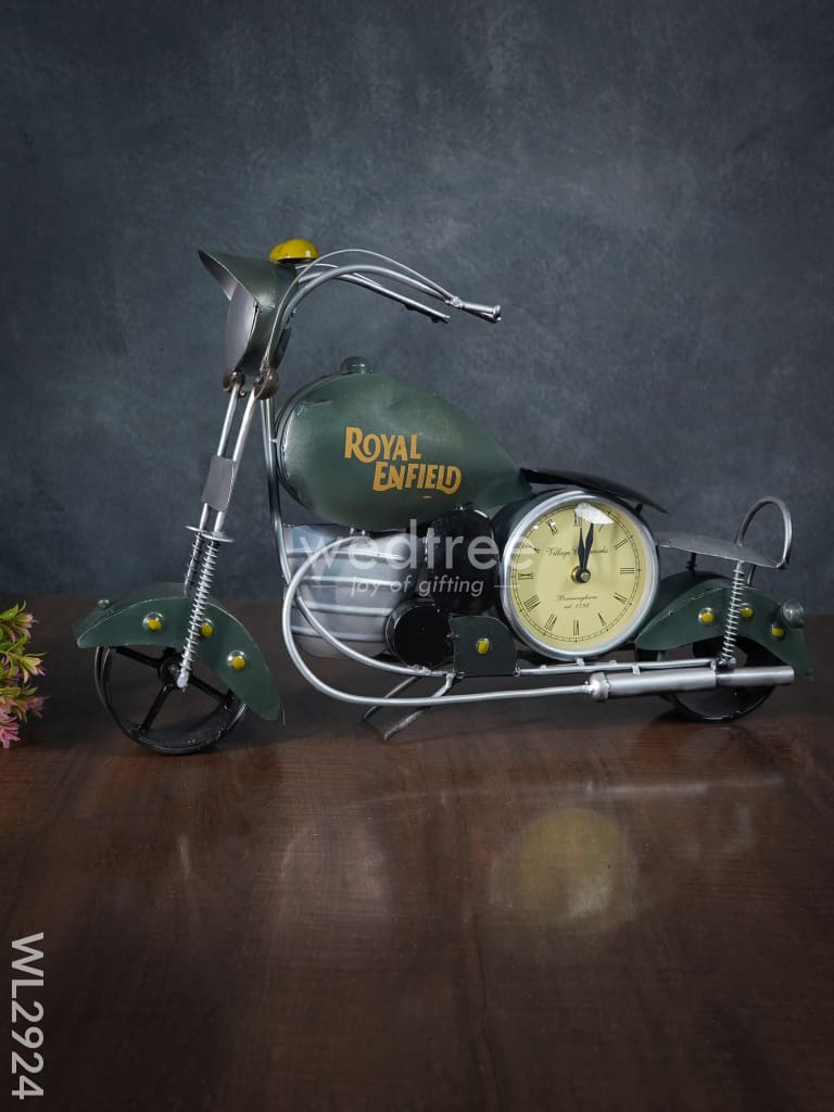 Metal Handpainted Bike with Clock - WL2924