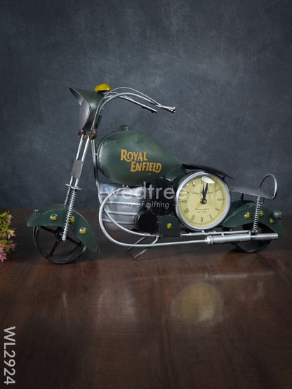 Metal Handpainted Bike with Clock - WL2924